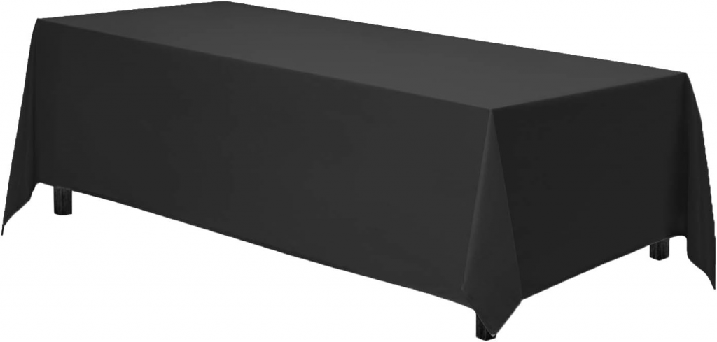 Black Rectangular Tablecloth