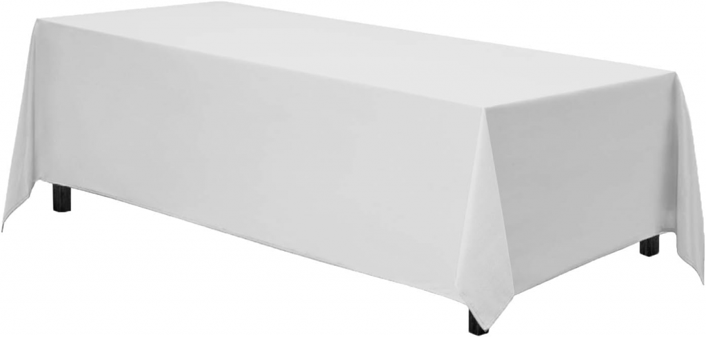 White Rectangular Tablecloth