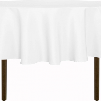 White Round Tablecloth